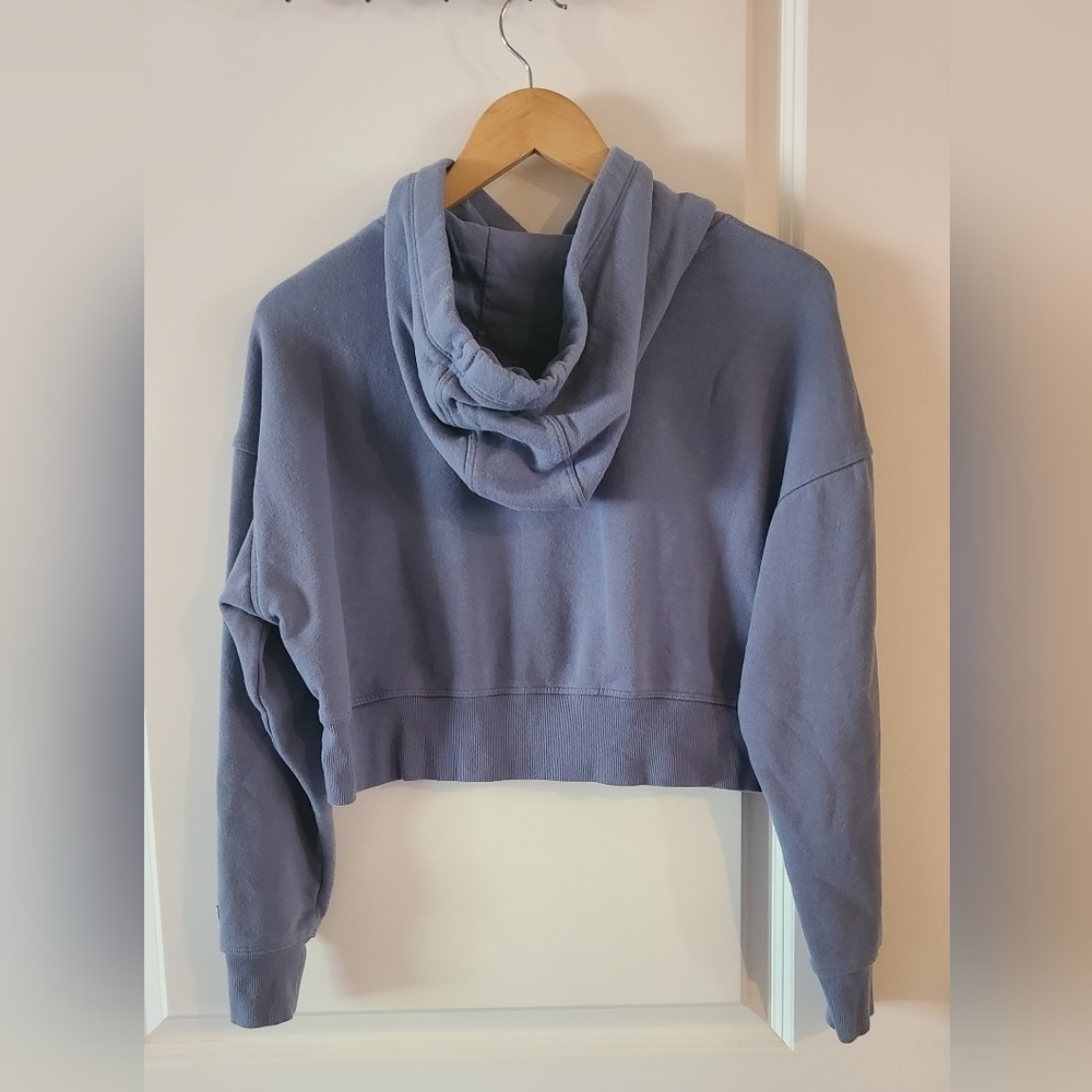 Calvin Klein Performance Women's Blue Cropped Hoodie Size Medium - Picture 2 of 5